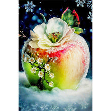 Load image into Gallery viewer, Apples Blooming In The Snow 40*60CM(Canvas) Full Round Drill Diamond Painting
