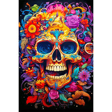 Load image into Gallery viewer, Color Skull 40*60CM(Canvas) Full Round Drill Diamond Painting
