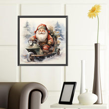 Load image into Gallery viewer, Santa Claus Riding A Bike 40*40CM(Canvas) Full Round Drill Diamond Painting
