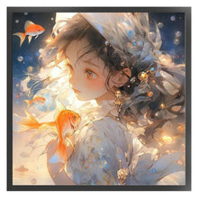 Load image into Gallery viewer, Girl (50*50CM) 11CT 3 Stamped Cross Stitch
