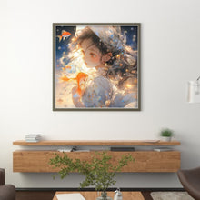 Load image into Gallery viewer, Girl (50*50CM) 11CT 3 Stamped Cross Stitch
