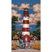 Load image into Gallery viewer, Lighthouse 30*60CM(Canvas) Full Round Drill Diamond Painting
