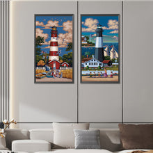 Load image into Gallery viewer, Lighthouse 30*60CM(Canvas) Full Round Drill Diamond Painting
