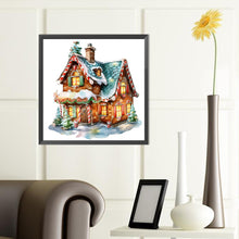 Load image into Gallery viewer, Christmas Cabin 40*40CM(Canvas) Full Round Drill Diamond Painting
