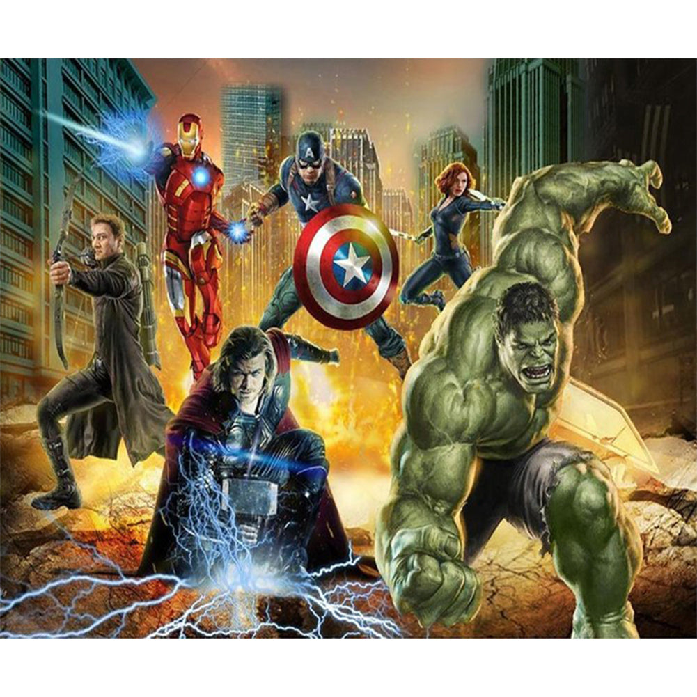 Super Hero 60*50CM(Canvas) Full Round Drill Diamond Painting