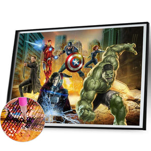 Super Hero 60*50CM(Canvas) Full Round Drill Diamond Painting