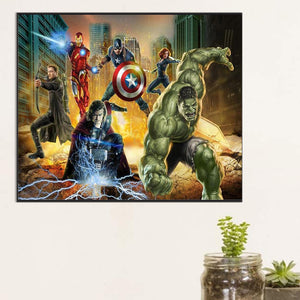 Super Hero 60*50CM(Canvas) Full Round Drill Diamond Painting