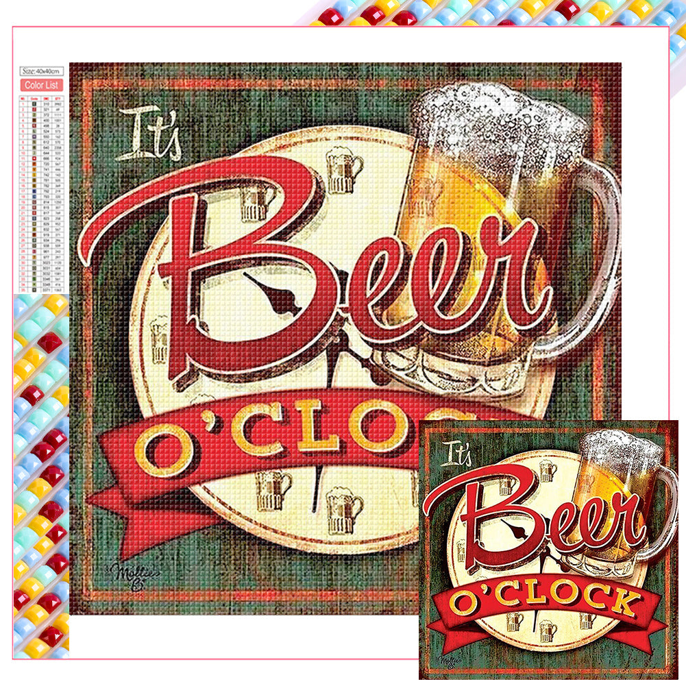 Beer Garden 40*40CM(Picture) Full Square Drill Diamond Painting