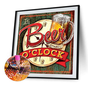 Beer Garden 40*40CM(Picture) Full Square Drill Diamond Painting