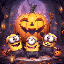 Load image into Gallery viewer, Minions And Jack-O-Lanterns 40*40CM(Canvas) Full Round Drill Diamond Painting
