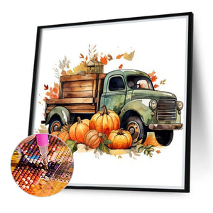 Truck 40*40CM(Canvas) Full Round Drill Diamond Painting