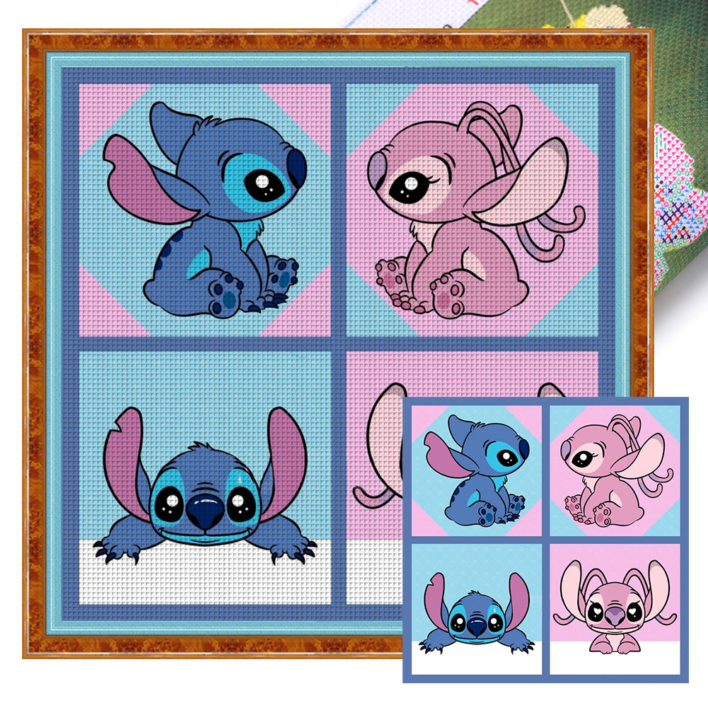 Stitch And Angie (50*50CM) 11CT 3 Stamped Cross Stitch