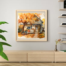 Load image into Gallery viewer, Autumn House (50*50CM) 11CT 3 Stamped Cross Stitch
