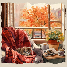 Load image into Gallery viewer, House Cat (50*50CM) 11CT 3 Stamped Cross Stitch
