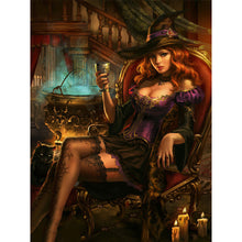 Load image into Gallery viewer, Magic Witch 30*40CM(Canvas) Full Round Drill Diamond Painting
