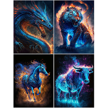 Load image into Gallery viewer, Magic Version Of The Twelve Zodiac Signs 30*40CM(Canvas) Full Round Drill Diamond Painting
