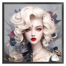 Load image into Gallery viewer, White Haired Girl (50*50CM) 11CT 3 Stamped Cross Stitch
