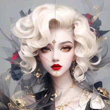 Load image into Gallery viewer, White Haired Girl (50*50CM) 11CT 3 Stamped Cross Stitch
