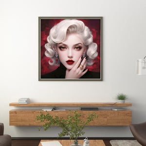 White Haired Girl (50*50CM) 11CT 3 Stamped Cross Stitch