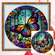 Load image into Gallery viewer, Stained Glass (40*40CM) 14CT 2 Stamped Cross Stitch
