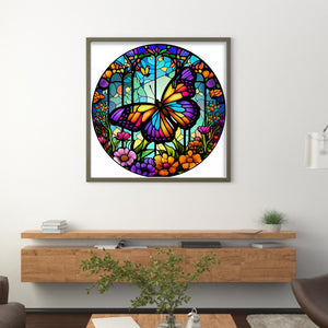 Stained Glass (40*40CM) 14CT 2 Stamped Cross Stitch