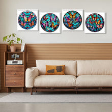 Load image into Gallery viewer, Butterfly Glass Painting 30*30CM(Canvas) Full Round Drill Diamond Painting

