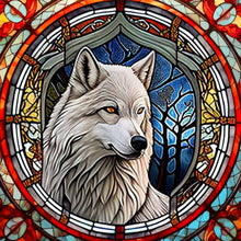 Load image into Gallery viewer, Fox Dragon Wolf White Wolf 30*30CM(Canvas) Full Round Drill Diamond Painting
