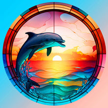 Load image into Gallery viewer, Flamingo Dolphin Cat Goldfish 30*30CM(Canvas) Full Round Drill Diamond Painting
