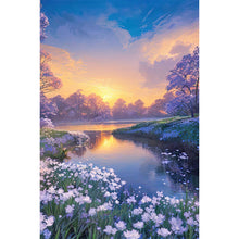 Load image into Gallery viewer, Landscape Flowers 40*60CM(Canvas) Full Round Drill Diamond Painting
