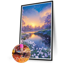 Load image into Gallery viewer, Landscape Flowers 40*60CM(Canvas) Full Round Drill Diamond Painting
