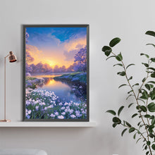 Load image into Gallery viewer, Landscape Flowers 40*60CM(Canvas) Full Round Drill Diamond Painting
