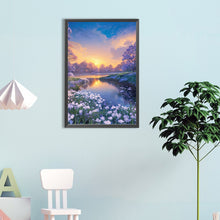 Load image into Gallery viewer, Landscape Flowers 40*60CM(Canvas) Full Round Drill Diamond Painting
