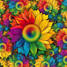 Load image into Gallery viewer, Rainbow Sunflower 40*40CM(Picture) Full Round Drill Diamond Painting
