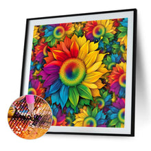 Load image into Gallery viewer, Rainbow Sunflower 40*40CM(Picture) Full Round Drill Diamond Painting
