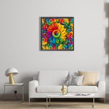 Load image into Gallery viewer, Rainbow Sunflower 40*40CM(Picture) Full Round Drill Diamond Painting
