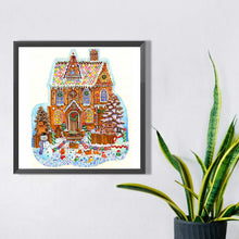 Load image into Gallery viewer, Christmas Cookie House 40*40CM(Picture) Full Round Drill Diamond Painting
