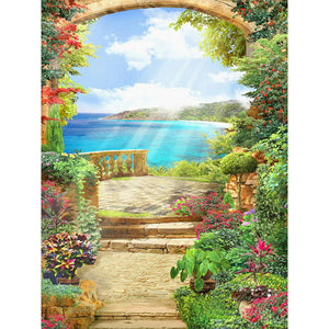 Landscape 30*40CM(Canvas) Full Round Drill Diamond Painting