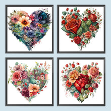 Load image into Gallery viewer, Love Flower 30*30CM(Canvas) Full Round Drill Diamond Painting
