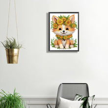 Load image into Gallery viewer, Sunflower Fox 30*40CM(Canvas) Partial Special Shaped Drill Diamond Painting
