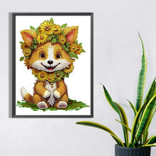 Load image into Gallery viewer, Sunflower Fox 30*40CM(Canvas) Partial Special Shaped Drill Diamond Painting
