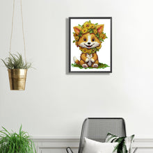 Load image into Gallery viewer, Sunflower Fox 30*40CM(Canvas) Partial Special Shaped Drill Diamond Painting
