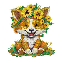 Load image into Gallery viewer, Sunflower Fox 30*40CM(Canvas) Partial Special Shaped Drill Diamond Painting
