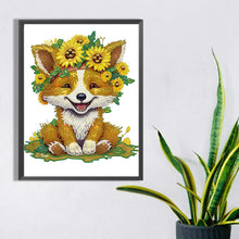 Load image into Gallery viewer, Sunflower Fox 30*40CM(Canvas) Partial Special Shaped Drill Diamond Painting
