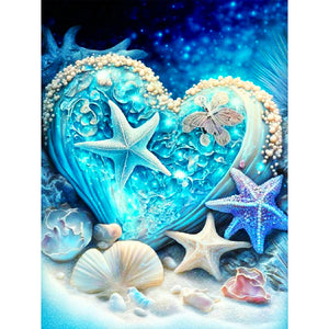 Dream Love At The Seaside 30*40CM(Canvas) Full Round Drill Diamond Painting