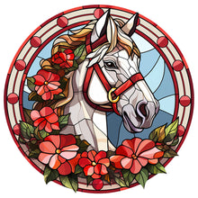 Load image into Gallery viewer, Christmas Little Red Horse 30*30CM(Canvas) Full Round Drill Diamond Painting
