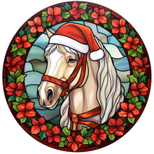 Load image into Gallery viewer, Christmas Little Red Horse 30*30CM(Canvas) Full Round Drill Diamond Painting
