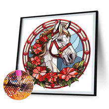 Load image into Gallery viewer, Christmas Little Red Horse 30*30CM(Canvas) Full Round Drill Diamond Painting
