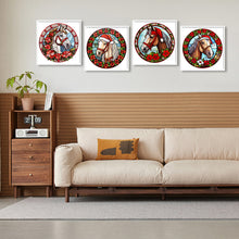 Load image into Gallery viewer, Christmas Little Red Horse 30*30CM(Canvas) Full Round Drill Diamond Painting
