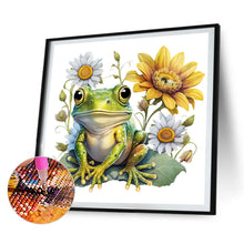 Load image into Gallery viewer, Sunflower Frog 30*30CM(Canvas) Full Round Drill Diamond Painting
