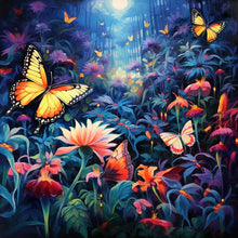 Load image into Gallery viewer, Garden Butterfly 30*30CM(Canvas) Full Round Drill Diamond Painting

